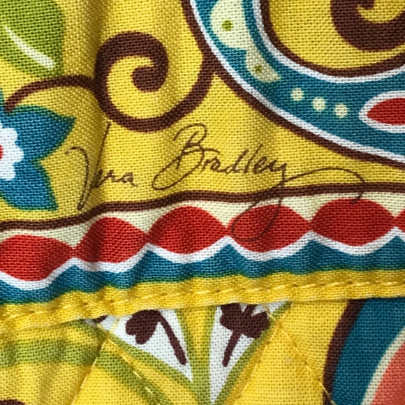 VERA BRADLEY. Tote bag. Yellow/multi-color. - Picture 8 of 10